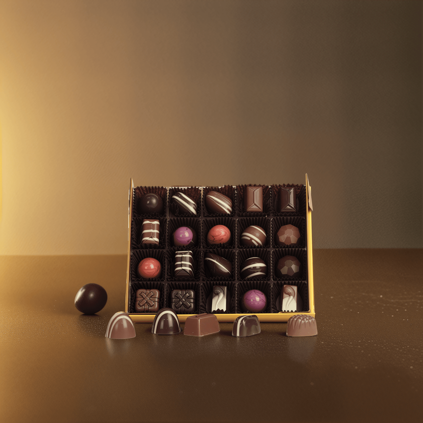 Popart Assorted Milk and Dark Chocolate Chocolate Box 300G