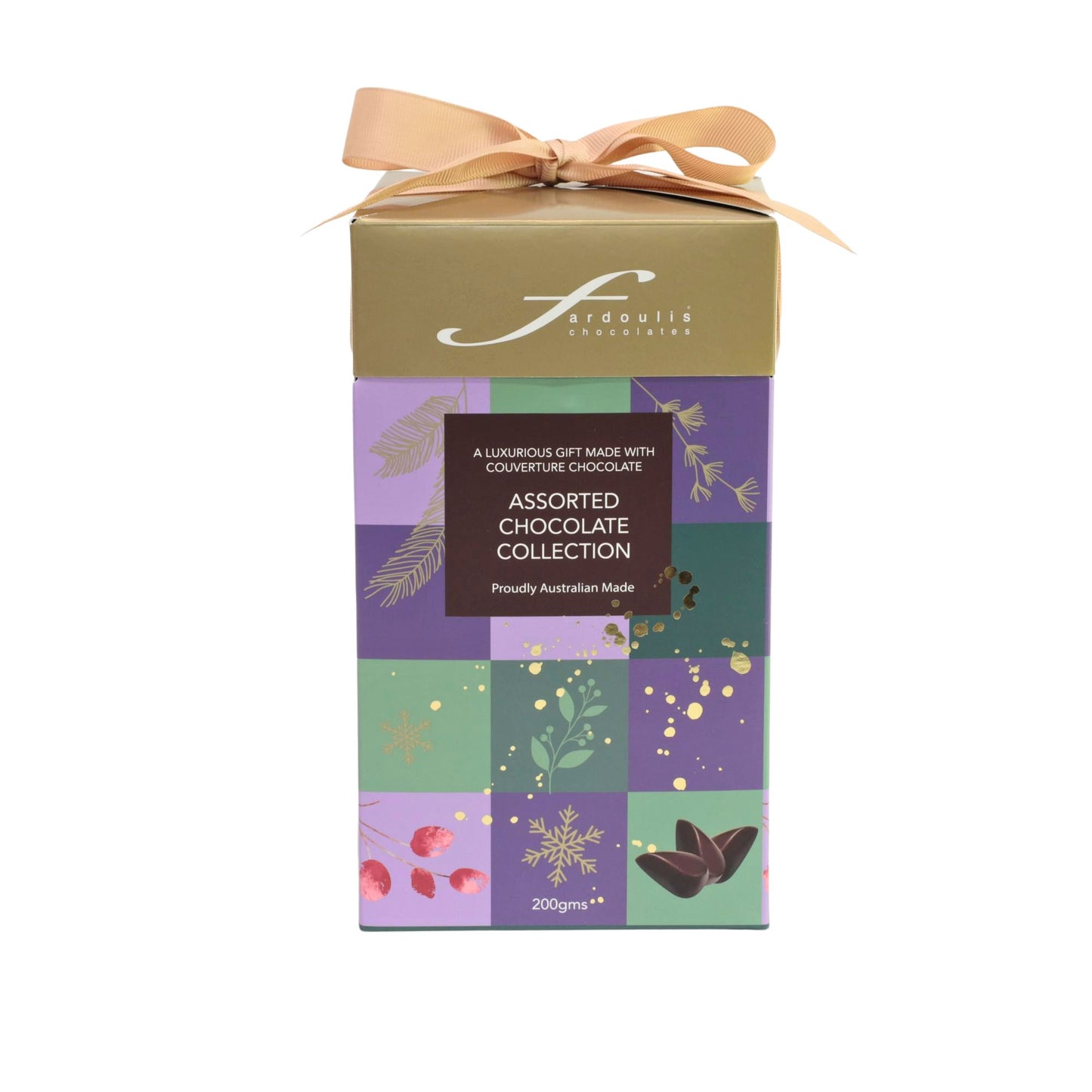 Christmas Ribbon Mauve  Popart  Gift Box 200G