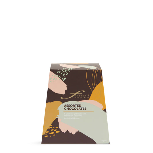 Art Deco Forest Box 150g – luxury gourmet chocolate gift box