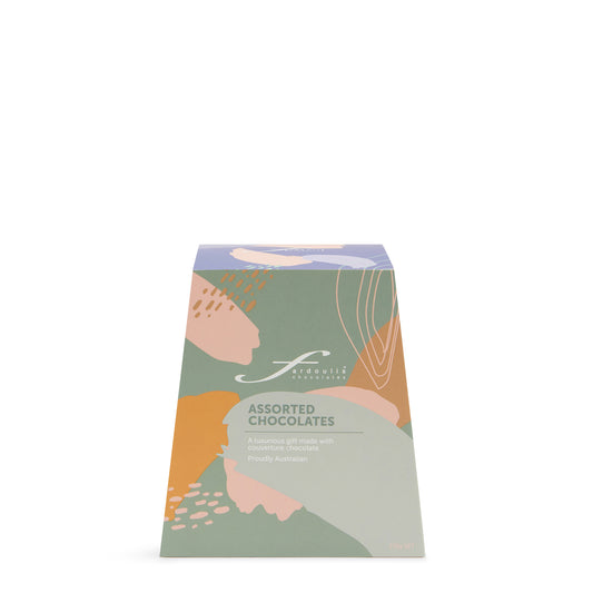 Art Deco Sage Box 150g – luxury gourmet chocolate gift box