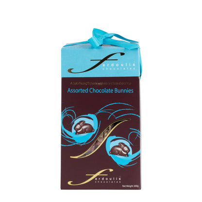 Blue Easter bunny gift box 250g – festive Easter chocolate gift