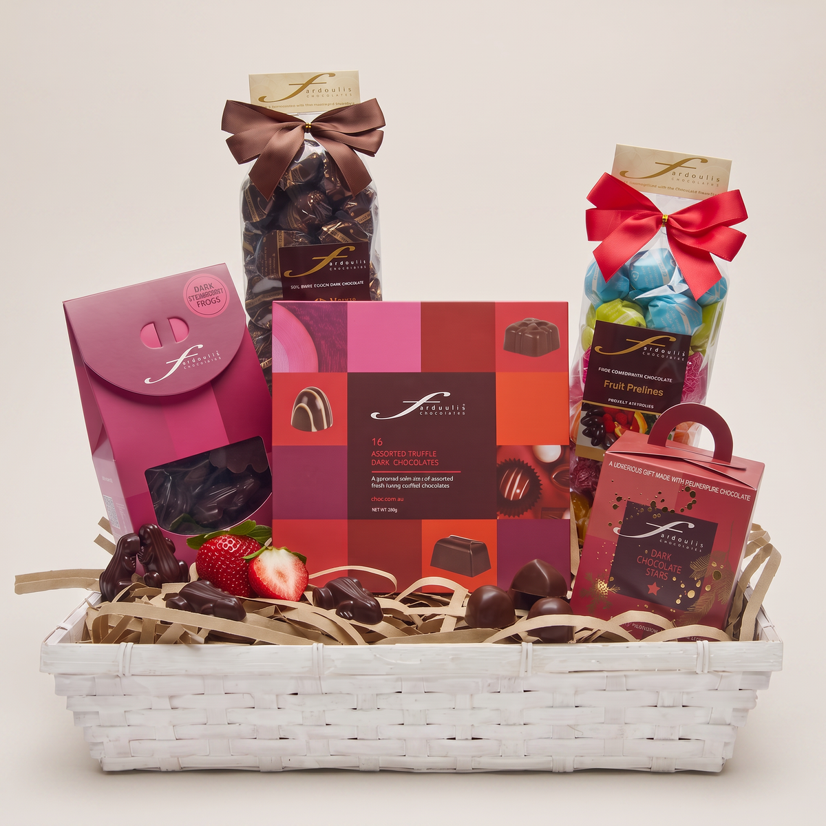 Dark Chocolate Gourmet  Christmas Hamper with Champagne