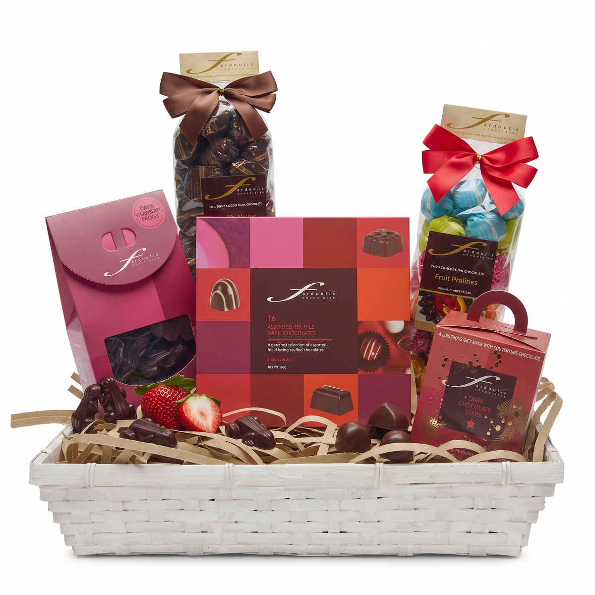 Dark Chocolate Gourmet  Christmas Hamper with Champagne