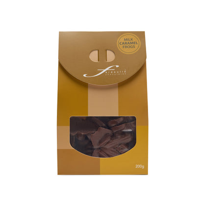 Caramel Creme Filled Milk Chocolate Frogs gift box 200G premium couverture chocolate