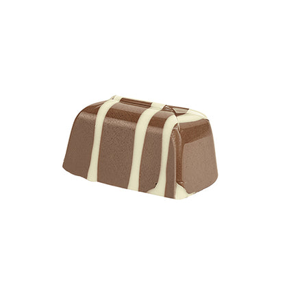 Handmade milk chocolate with strawberry creme filling, artisan chocolate