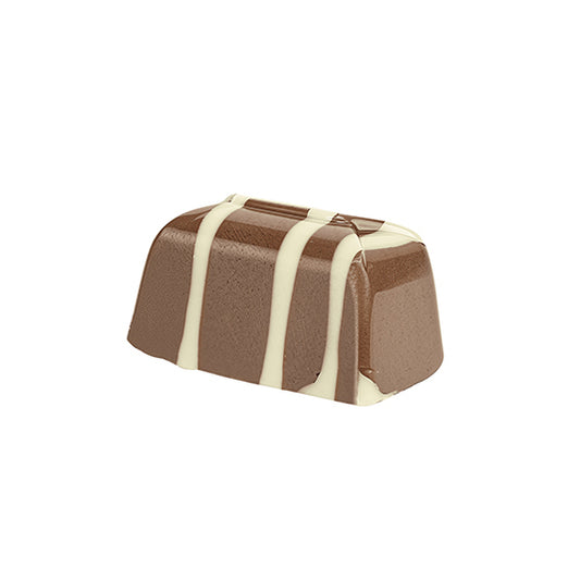 Handmade milk chocolate with strawberry creme filling, artisan chocolate