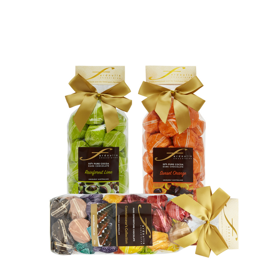 Lime and orange infused ganache cremes – zesty citrus chocolate ganache