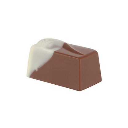 Milk chocolate with vanilla filling, handmade gourmet chocolate