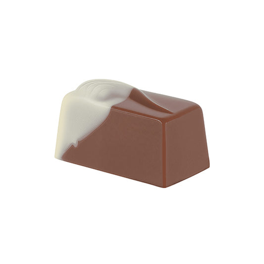 Milk chocolate with vanilla filling, handmade gourmet chocolate