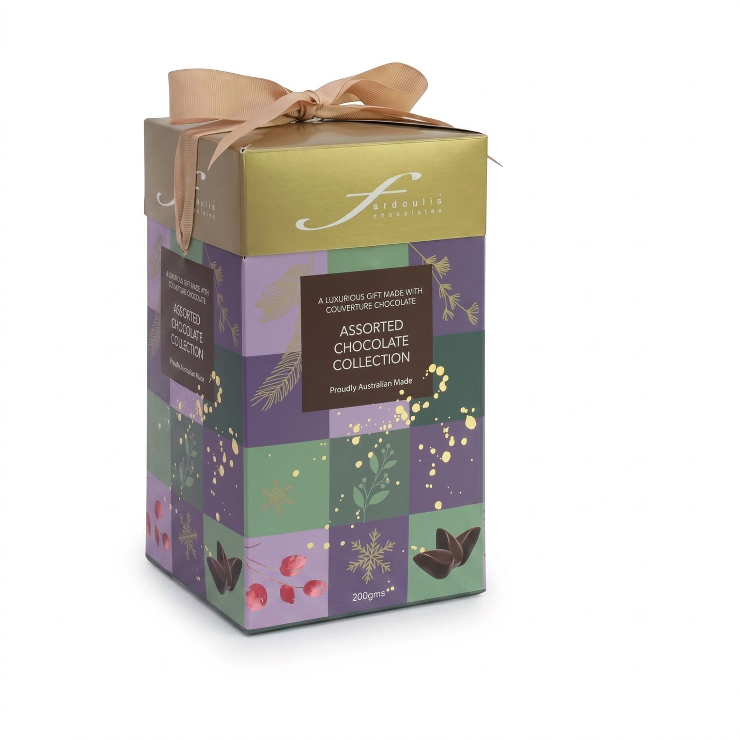 Christmas Ribbon Mauve  Popart  Gift Box 200G
