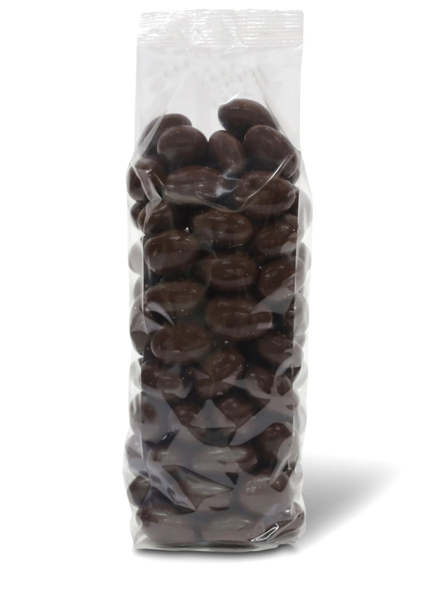 Dark Chocolate Almonds – premium roasted almonds coated in rich dark chocolate
