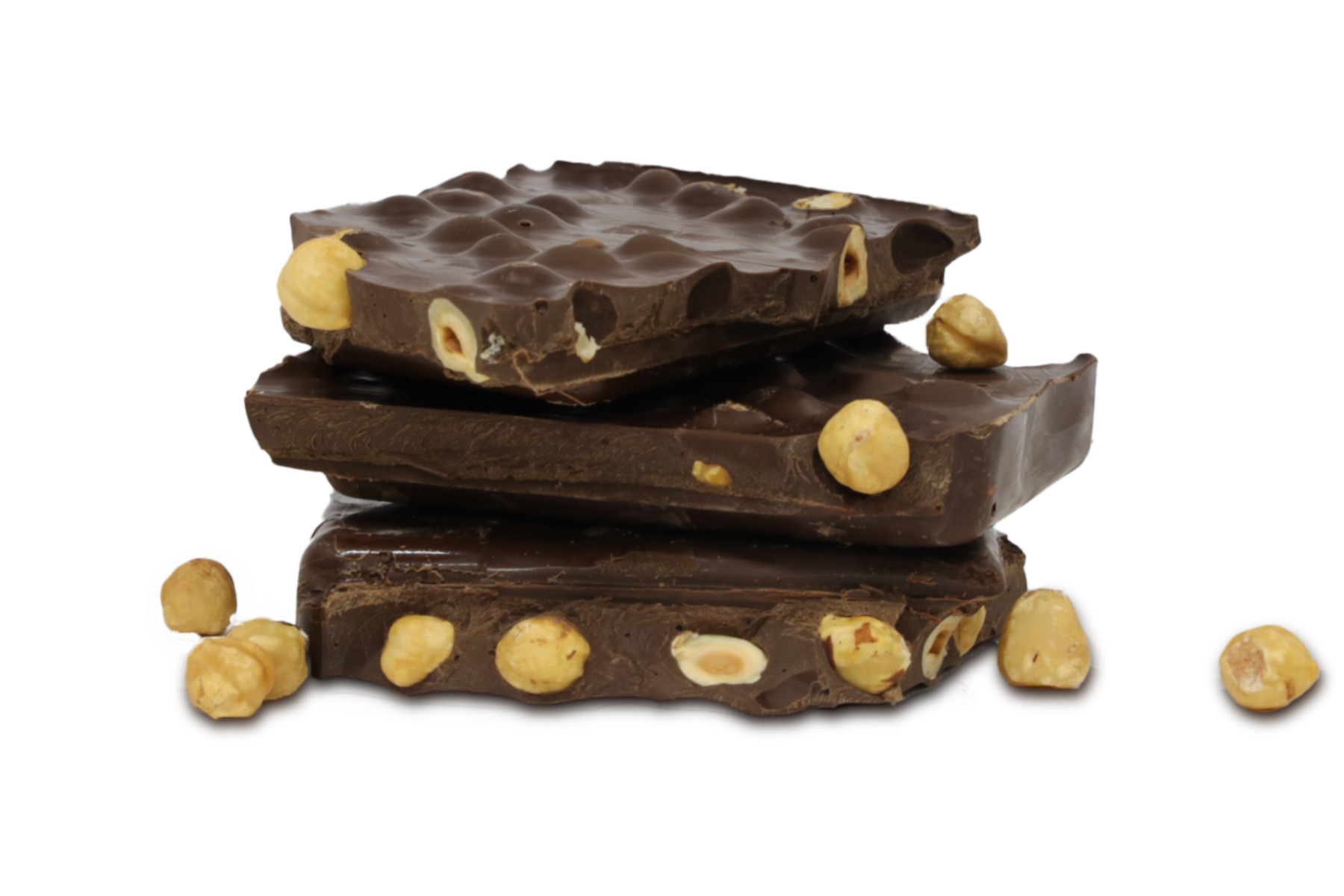 Dark chocolate hazelnut slab 100g – premium dark chocolate with roasted hazelnuts