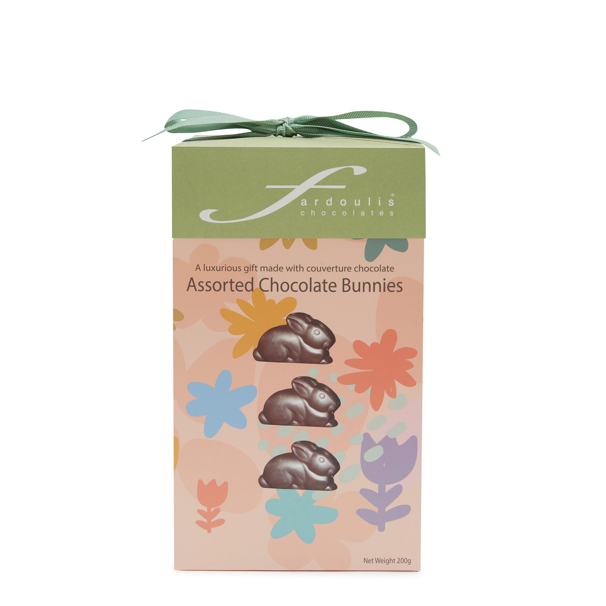 Easter Garden Tulip Box 200g – floral Easter chocolate gift box