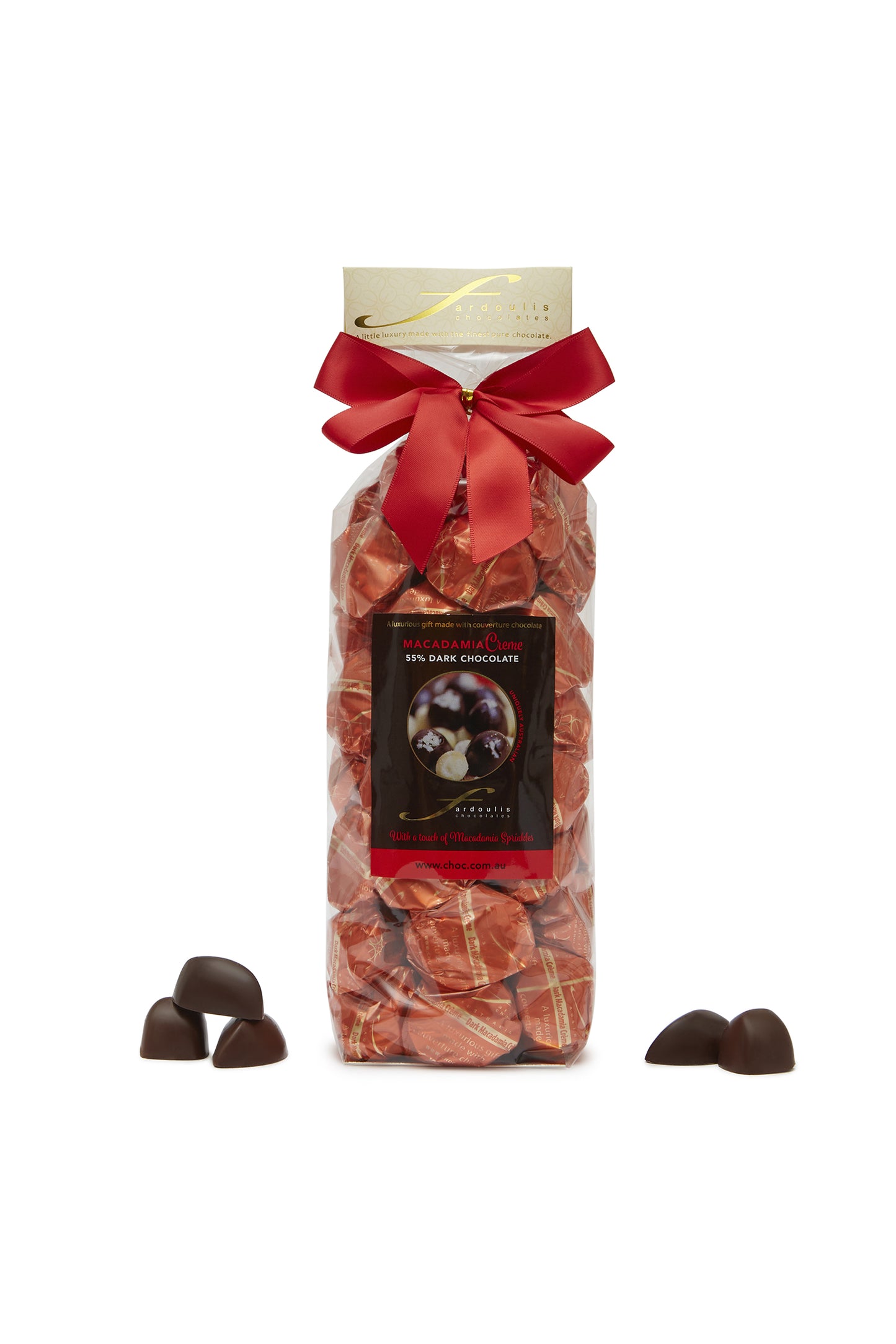 Macadamia Dark Chocolate 250g – premium dark chocolate with whole macadamia nuts