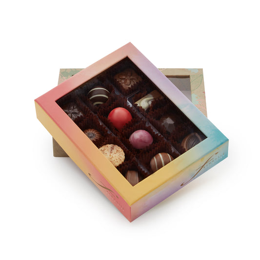 Rainbow Hand Made Gourmet 200g – premium handmade colourful chocolate assortment