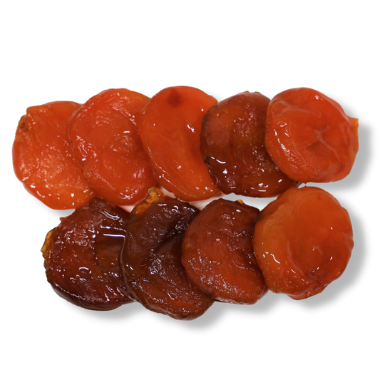 Shop glacé apricots in 500 g or 1 kg sizes. A sweet, colourful ingredient for desserts, baking and special occasions from Fardoulis Chocolates.