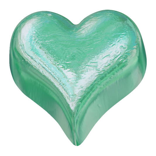 Shop ice green foiled chocolate hearts in chocolate mousse, milk or dark chocolate, made from pure couverture chocolate. Perfect for favours and gifts.